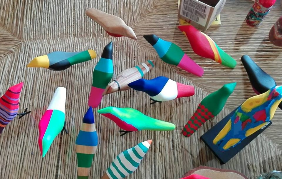 Birds, post-natural-disaster wood.