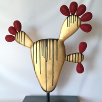 Nopal leaf abstract No. 2