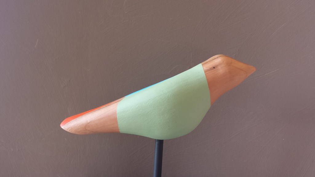 Multicolored and natural bird