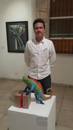 Mimus and Davit. Mimus was awarded first place in the category Scuplture at the Primer Foro Artístico Amateur.