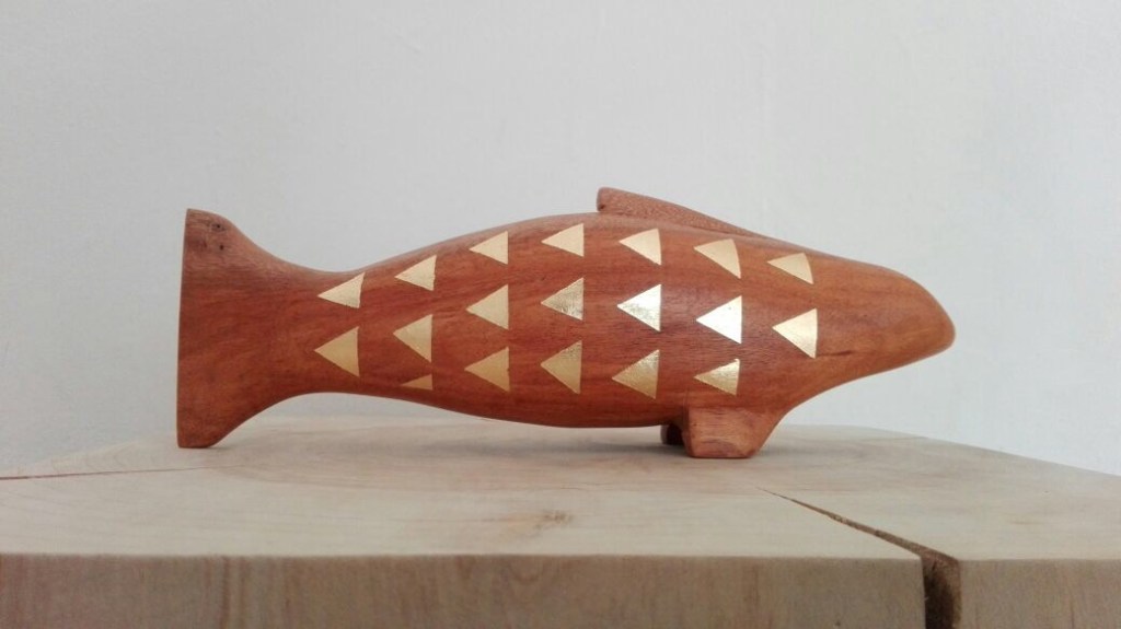 Fish of post-natural-disaster wood (2017).