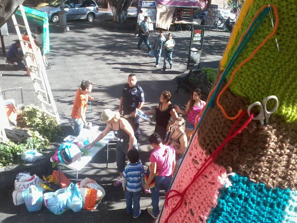 The police checking our permits.